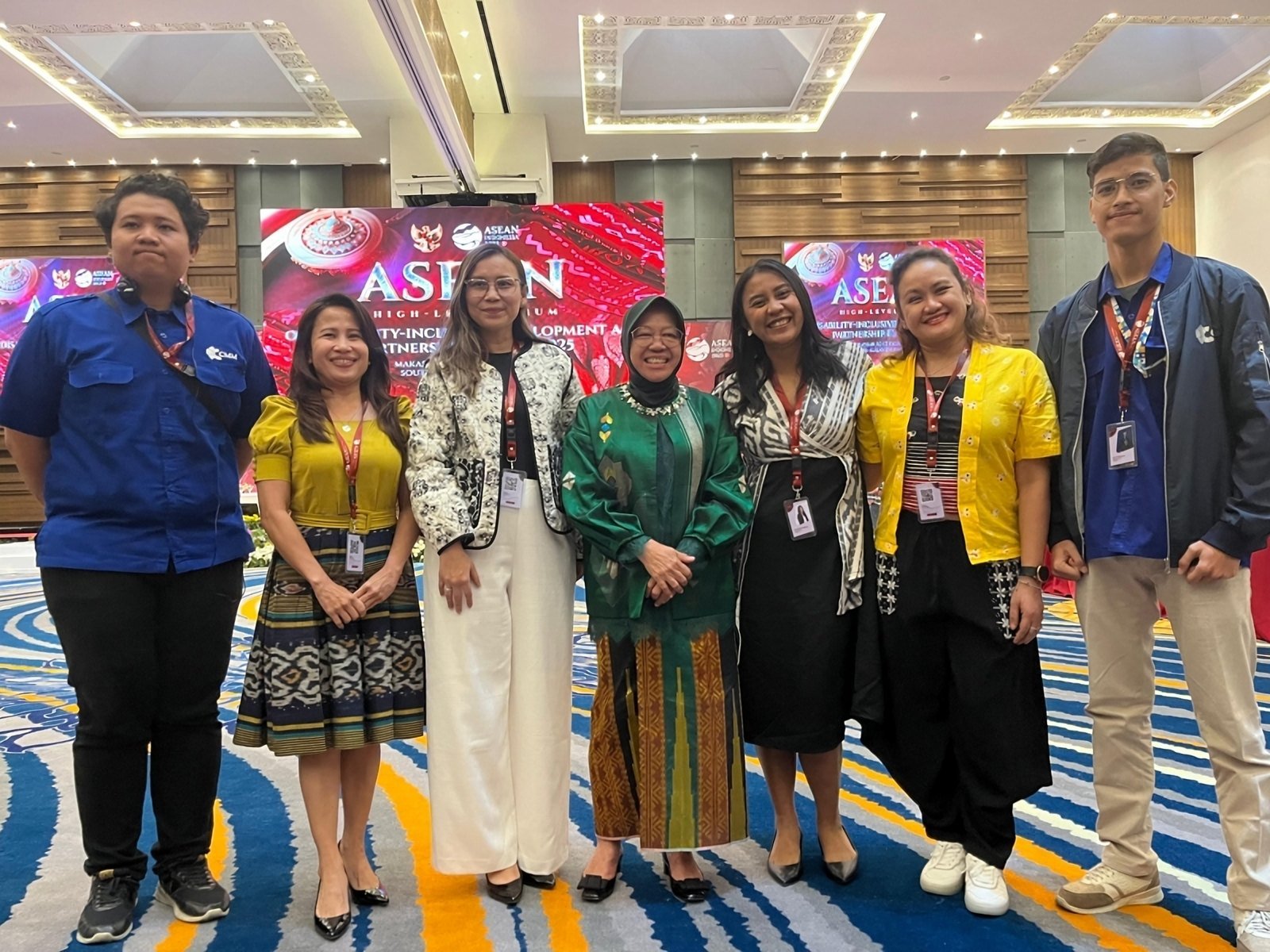 Rika Agusmelda with the CMM team at the ASEAN High-Level Forum 2025