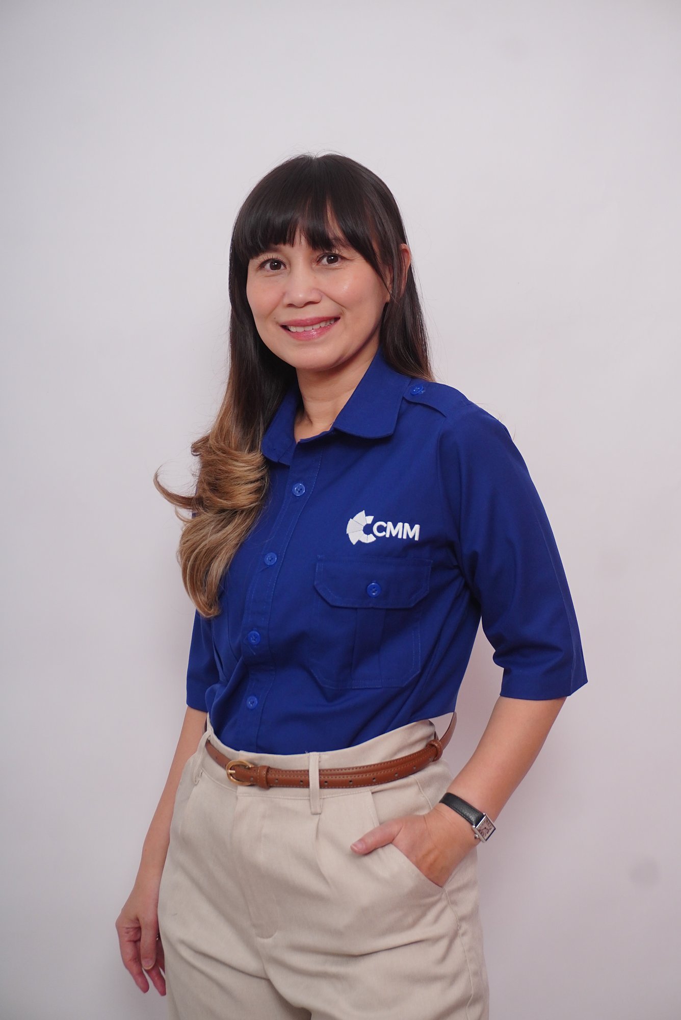 Rika Agusmelda in a CMM Translation shirt